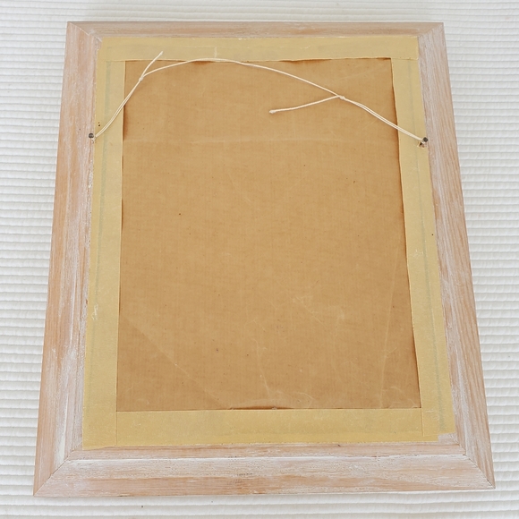 Embroidered Floral Tapestry 13x11 Glass Framed Handmade Needlepoint Cottagecore - Picture 3 of 7